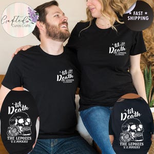 Til Death Skeleton Wedding Shirt, Bride & Groom Matching Shirt, Just Married Gift, Mr and Mrs Skull T-Shirt, Honeymoon, Gothic Wedding