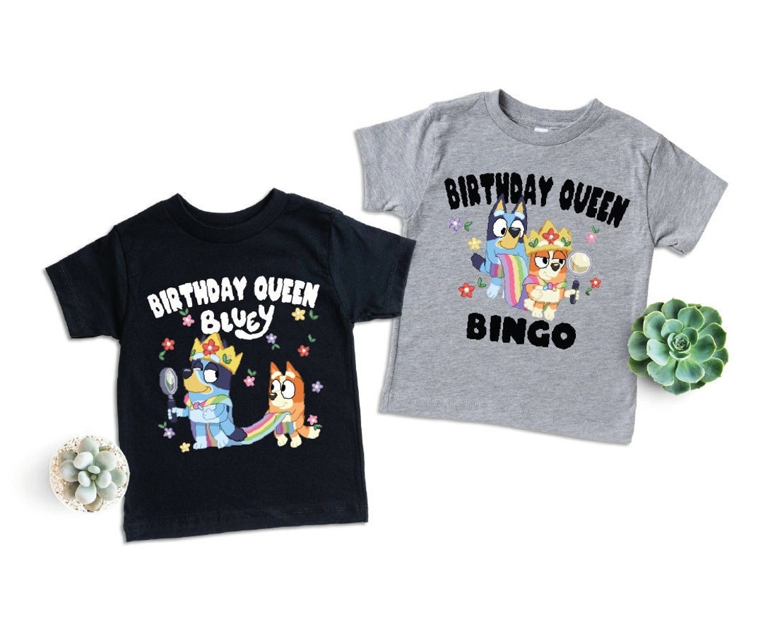 Bluey Bingo T Shirt Bluey It's My Birthday Shirt Etsy