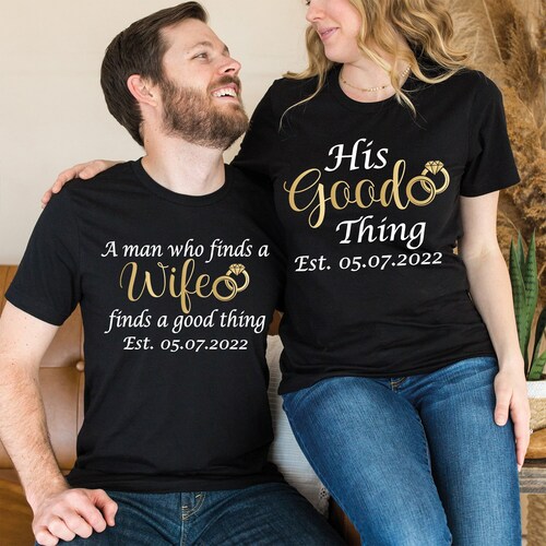 Valentine Couples Shirts - 'I Have Everything I Need' & 'I Am Everything' Matching Tees, Medium - View #9