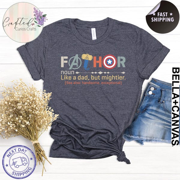 Fathor Shirt – Funny Superhero Dad Graphic Tee