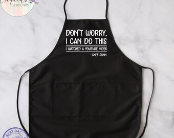 Personalized BBQ Apron for Dad – Funny Grilling Gift