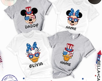 Custom Disney 4th of July Shirt – Patriotic Mickey & Friends Tee