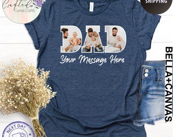 Custom Photo Dad T-Shirt – Personalized Father's Day Gift