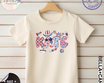 Personalized 4th of July Kids Shirt – Patriotic Toddler Tee