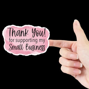 Thank You For Supporting My Small Business Stickers, Small Business Stickers, Thank You Stickers, Package Stickers, Business Decals, Thanks