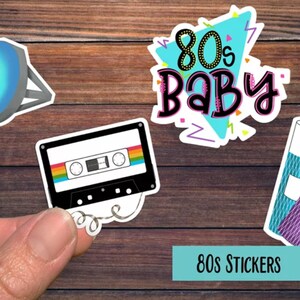 1980s Stickers, 80s Stickers, Vintage Stickers, Laptop Stickers, Water Bottle Stickers, Cup Sticker, Ipad Stickers, Tumbler Stickers