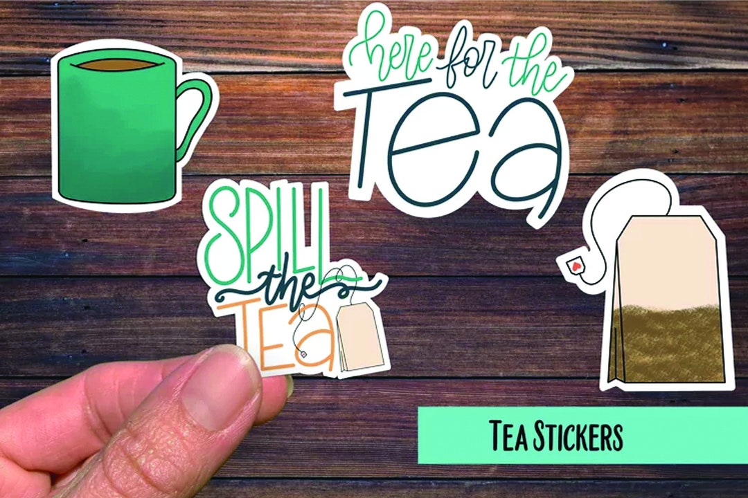 Rich Tea Computer Sticker Tea Stickers, Spill the Tea Sticker, Here for the Tea, Laptop Stickers ...