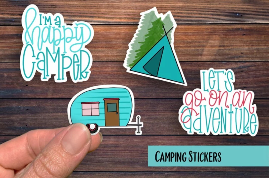 Camping Stickers, Outdoor Stickers, Laptop Stickers, Water Bottle ...