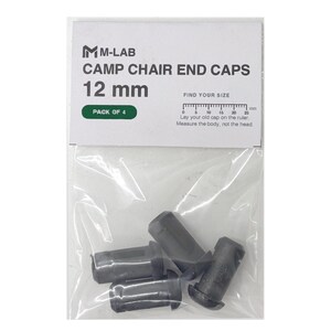 Camp Chair End Caps, 8-15 mm - Replacement Tube Caps, Pack of 4, Choose Your Size 12mm (pack of 4)