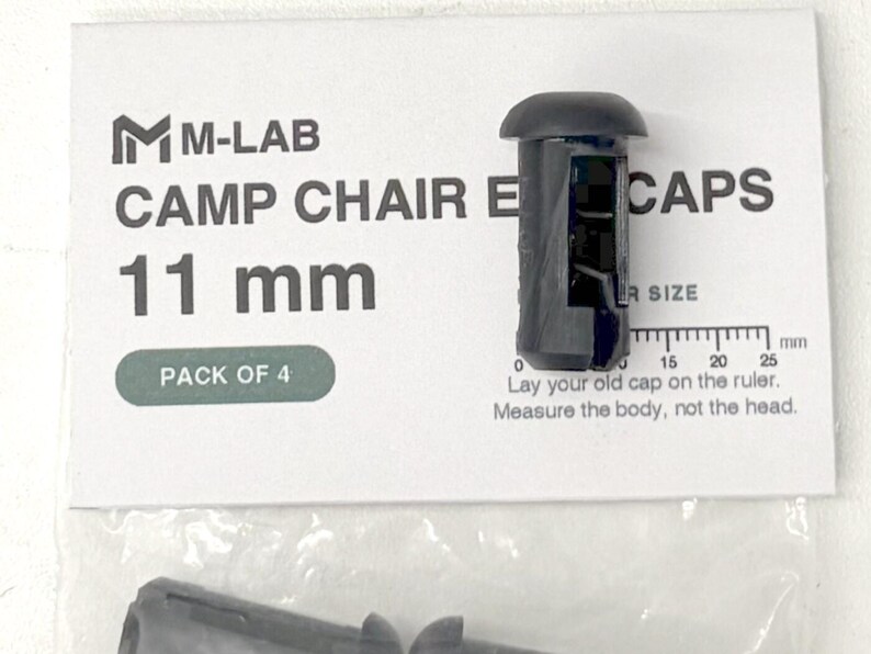 Camp Chair End Caps, 8-15 mm - Replacement Tube Caps, Pack of 4, Choose Your Size image 15