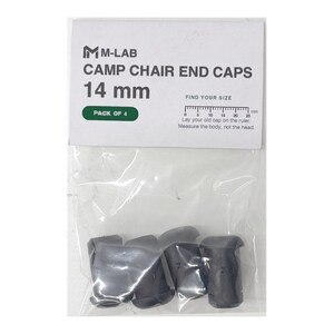 Camp Chair End Caps, 8-15 mm - Replacement Tube Caps, Pack of 4, Choose Your Size 14mm (pack of 4)