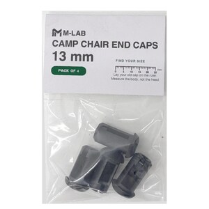 Camp Chair End Caps, 8-15 mm - Replacement Tube Caps, Pack of 4, Choose Your Size 13mm (pack of 4)