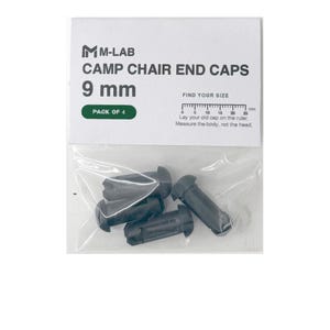 Camp Chair End Caps, 8-15 mm - Replacement Tube Caps, Pack of 4, Choose Your Size 9mm (pack of 4)