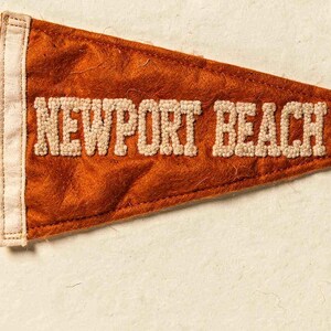 Newport Beach, California Surf Pennant Print | Vintage Felt Pennant Art | Beach House Decor | Retro Surf Wall Art | Printable Digital Downlo image 4
