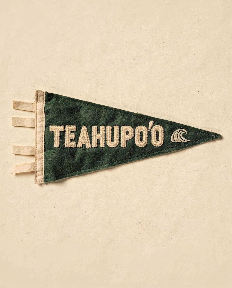 Teahupo'o, Tahiti Surf Pennant Print