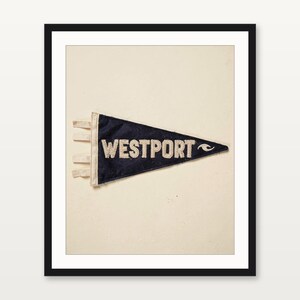 Westport, Washington Surf Pennant Print | Vintage Felt Pennant Art | Beach House Decor | Retro Surf Wall Art | Printable Digital Download image 3
