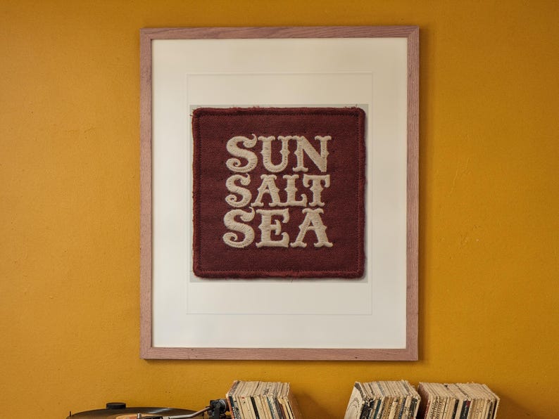 Sun Salt Sea Patch Print