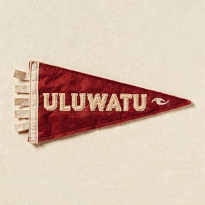 Uluwatu Surf Pennant full artwork and composition, shown flat without a room setting.