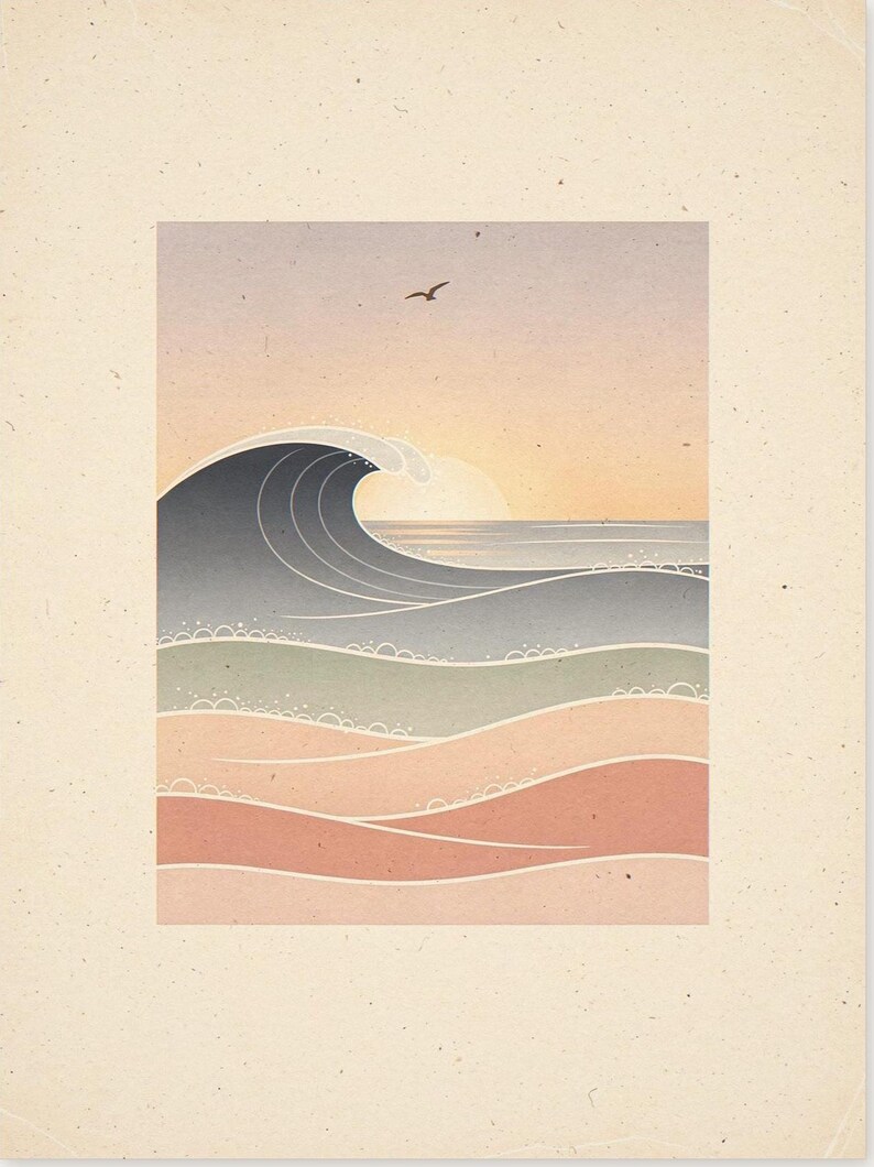 Ocean Waves Nursery Art