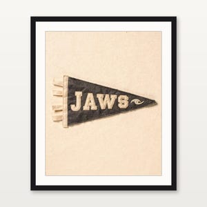 Jaws (Pe'ahi), Maui, Hawaii Surf Pennant Print | Vintage Felt Pennant Art | Beach House Decor | Retro Surf Wall Art | Printable Digital Down image 3