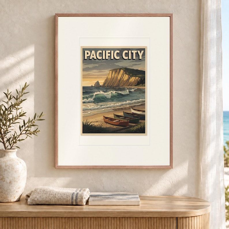 Pacific City Oregon Surf Poster