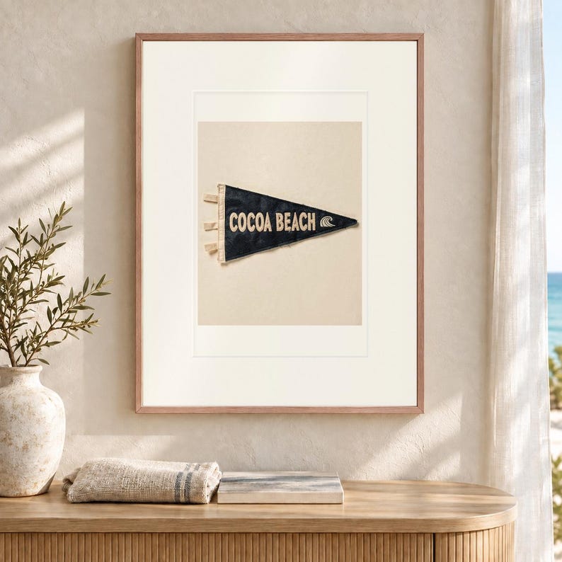 Cocoa Beach, Florida Surf Pennant Print