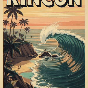 Rincon Surf full artwork and composition, shown flat without a room setting.