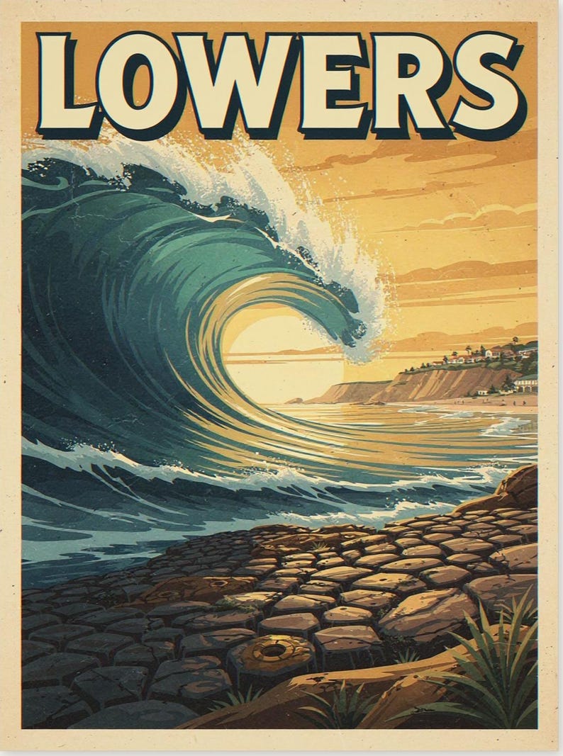 Lowers Surf Poster