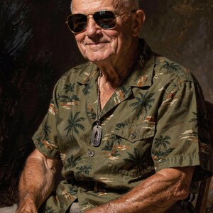 Dwight Eisenhower full artwork and composition, shown flat without a room setting.