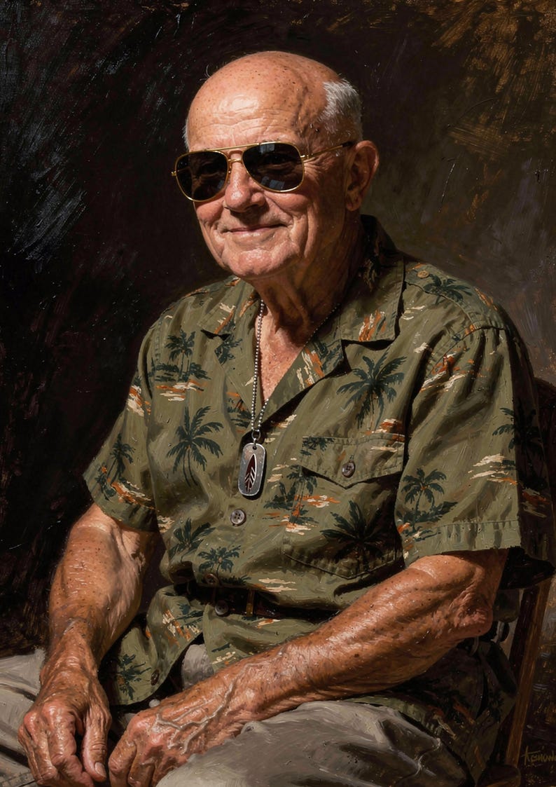 Eisenhower Surf Art Print