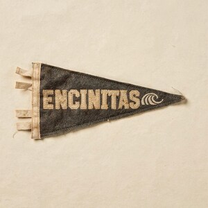 Encinitas, California Surf Pennant Art Print, Framed or Unframed Coastal Poster image 10