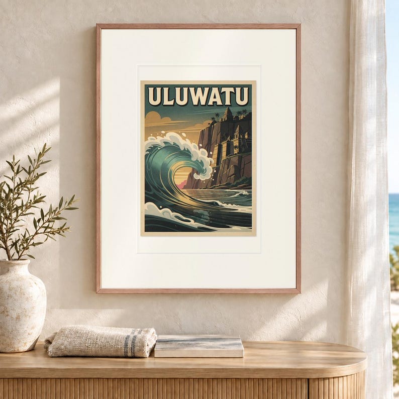 Uluwatu Bali Surf Poster