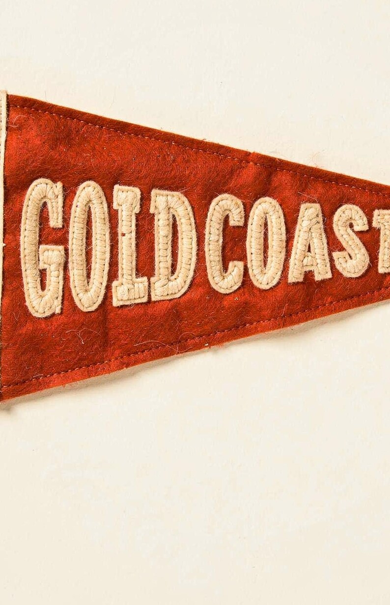 Gold Coast, Queensland, Australia Surf Pennant Print | Vintage Felt Pennant Art | Beach House Decor | Retro Surf Wall Art | Printable Digita image 4