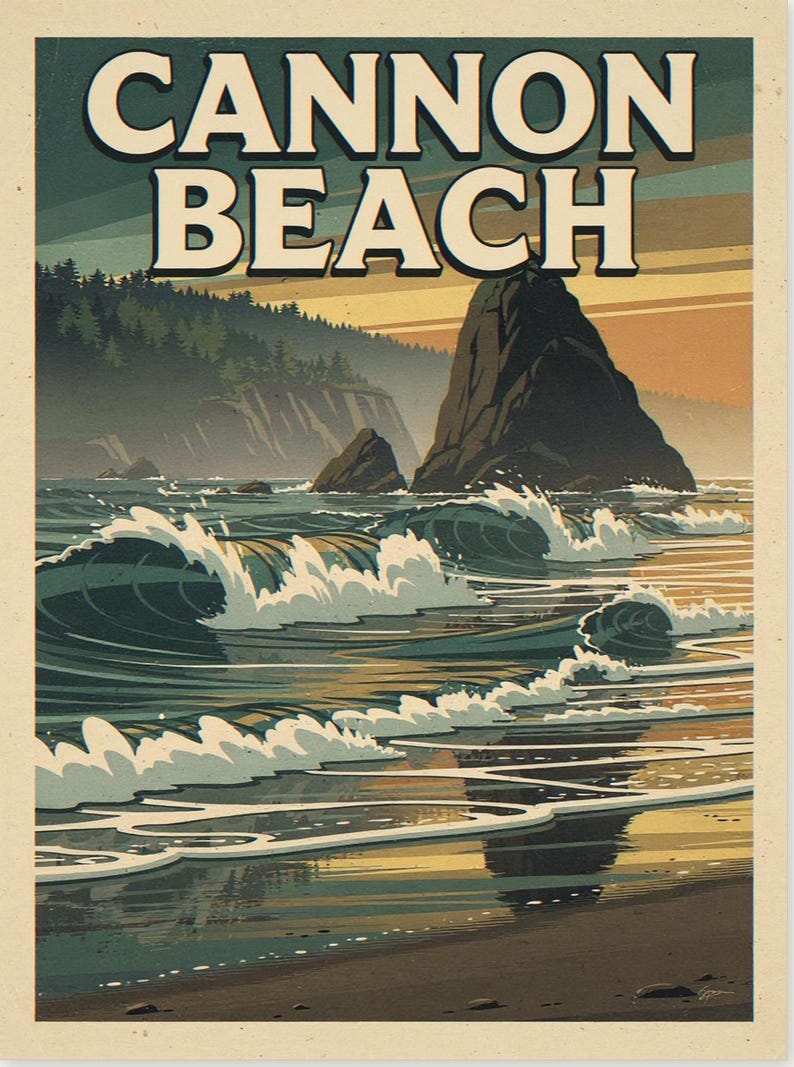 Cannon Beach Oregon Poster