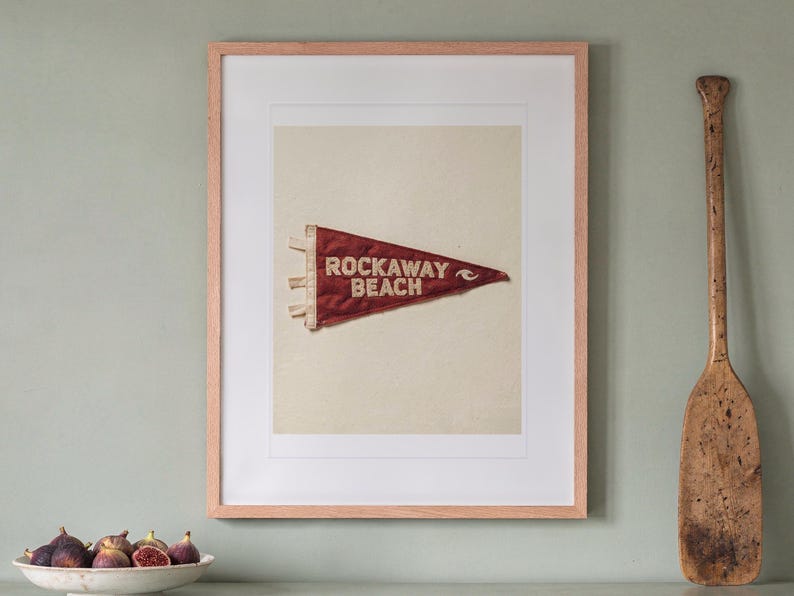 Rockaway Beach, New York Surf Pennant Print