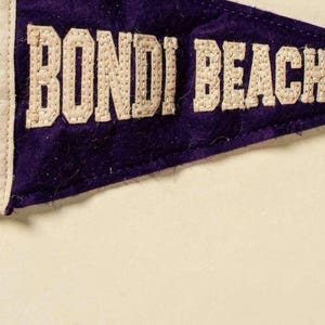 Bondi Beach, Sydney, Australia Surf Pennant Print | Vintage Felt Pennant Art | Beach House Decor | Retro Surf Wall Art | Printable Digital D image 4