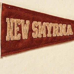 New Smyrna Beach, Florida Surf Pennant Print | Vintage Felt Pennant Art | Beach House Decor | Retro Surf Wall Art | Printable Digital Downlo image 4
