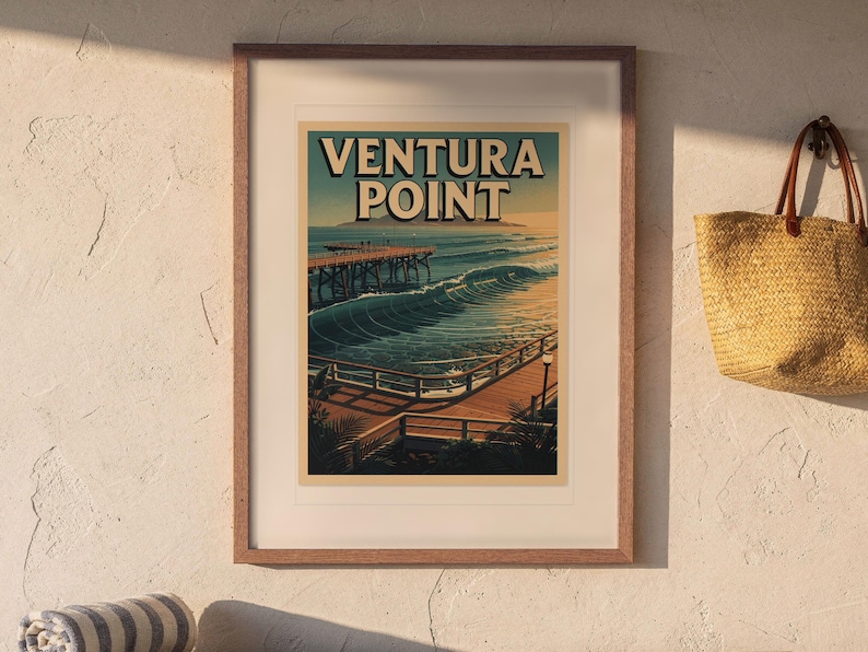 Ventura Point Surf Poster