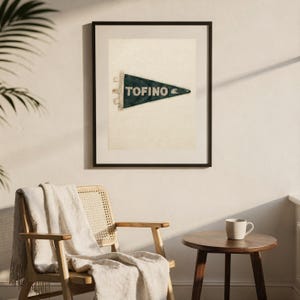 Tofino, British Columbia Surf Pennant Print | Vintage Felt Pennant Art | Beach House Decor | Retro Surf Wall Art | Printable Digital Downloa image 7