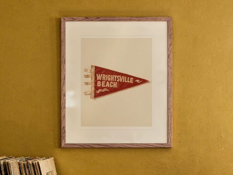 Wrightsville Beach, North Carolina Surf Pennant Print