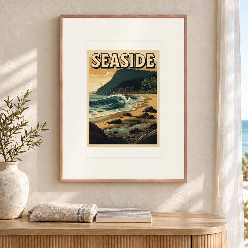Seaside Surf Poster