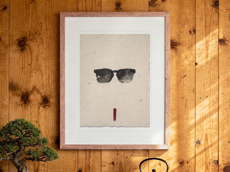 Sumi-e Sunglasses Ink Print (Digital Download)
