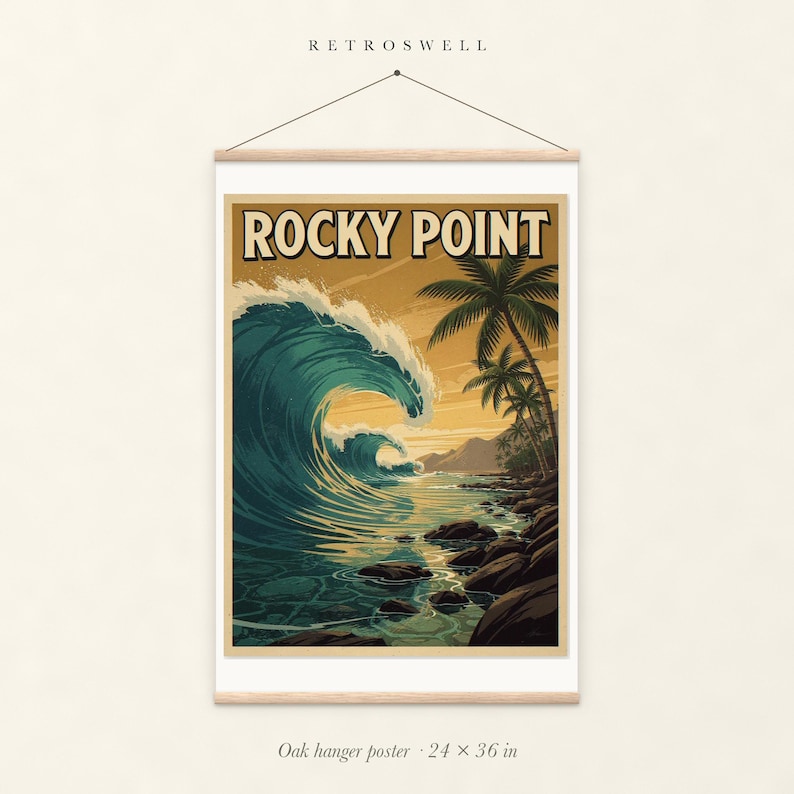 Rocky Point Surf Poster
