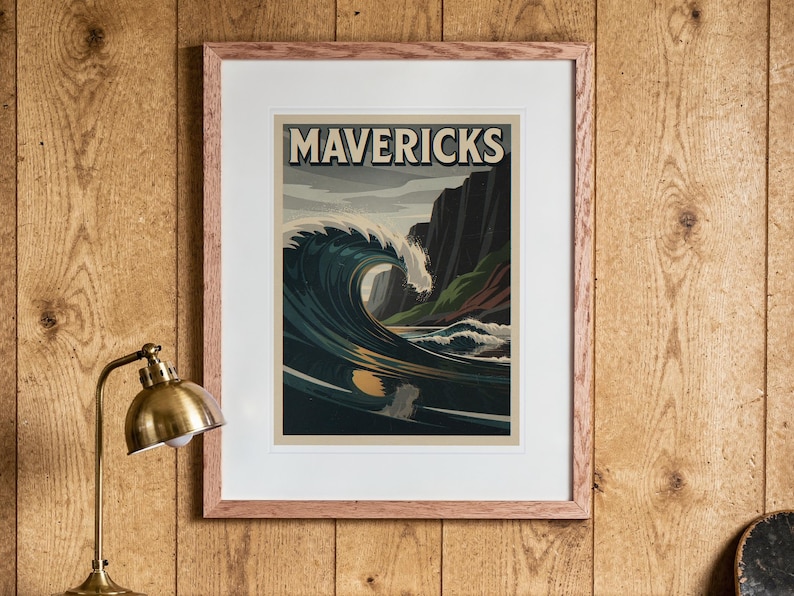 Mavericks Surf Poster