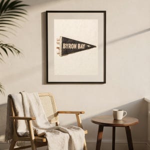 Byron Bay, Australia Surf Pennant Print | Vintage Felt Pennant Art | Beach House Decor | Retro Surf Wall Art | Printable Digital Download image 7