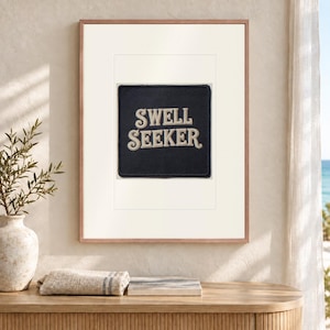 Swell Seeker Patch Konsttryck, Inramad eller oramad Retro kustposter bild 12