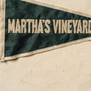 Martha's Vineyard, Massachusetts Surf Pennant Print | Vintage Felt Pennant Art | Beach House Decor | Retro Surf Wall Art | Printable Digital image 4