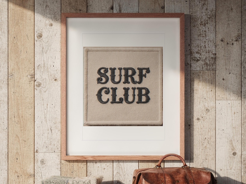 Surf Club Patch Print