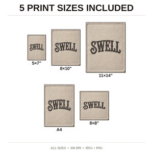 Swell Embroidered Patch Print - available print sizes: 5x7, 8x10, 11x14, A4, and square