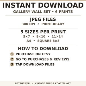 Instant digital download - print at home